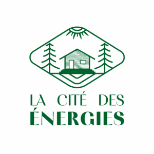 Logo vert de la Cité des Énergies, logements temporaires en Normandie.